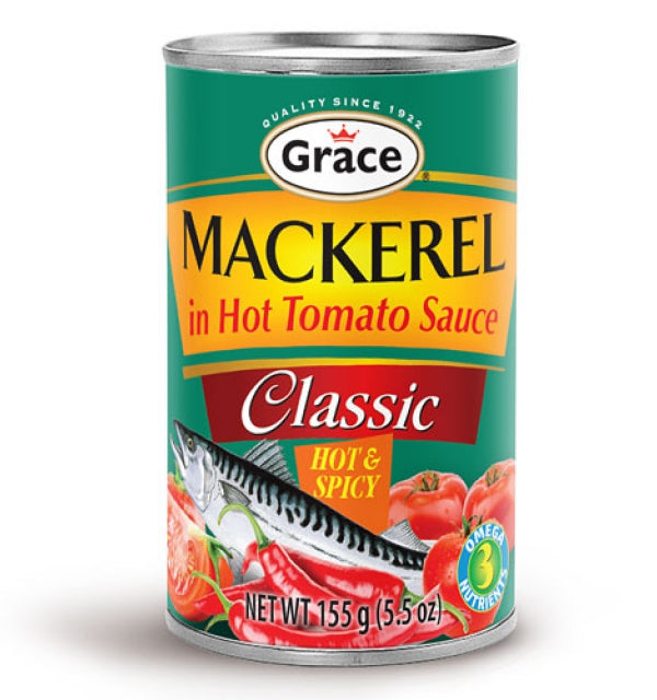 Grace Mackerel In Hot Tomato Sauce 5.5oz